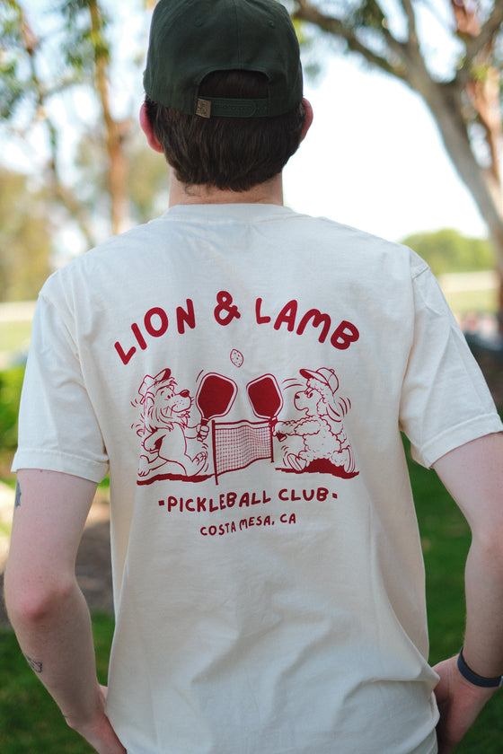 Lion and Lamb Pickle Ball Tee