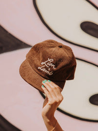 Lion and Lamb Corduroy Hat (Brown)