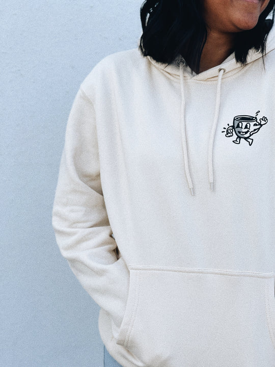 Time for Coffee Unisex Hoodie (Ivory)